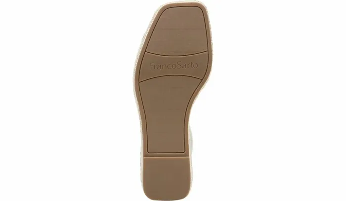 Sandals Women Franco Sarto Franco Camera Espadrille Wedge Sandal Putty Snake Print Faux Leather