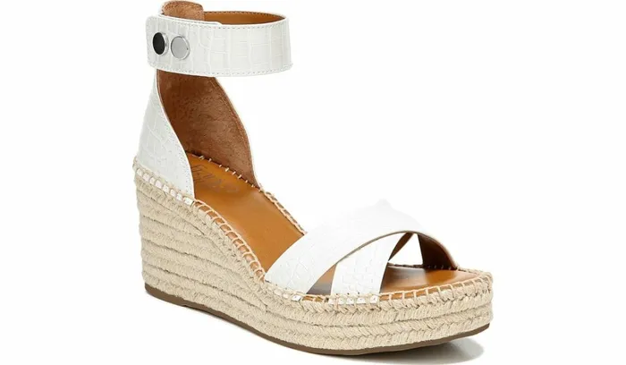 Sandals Women Franco Sarto Franco Carlotta Espadrille Wedge Sandal Putty