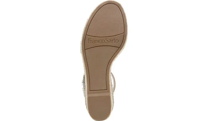 Sandals Women Franco Sarto Franco Carlotta Espadrille Wedge Sandal Putty
