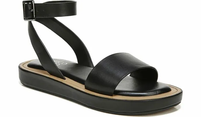 Sandals Women Franco Sarto Franco Eden Platform Sandal Black Leather