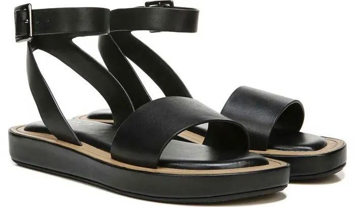 Sandals Women Franco Sarto Franco Eden Platform Sandal Black Leather