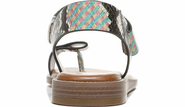 Sandals Women Franco Sarto Franco Geranio Sandal Yellow Snake Faux Leather