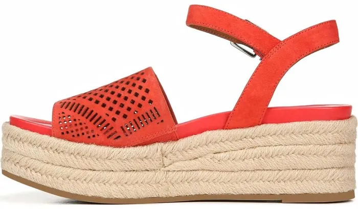 Sandals Women Franco Sarto Franco Tennia Espadrille Platform Sandal Tangelo Suede