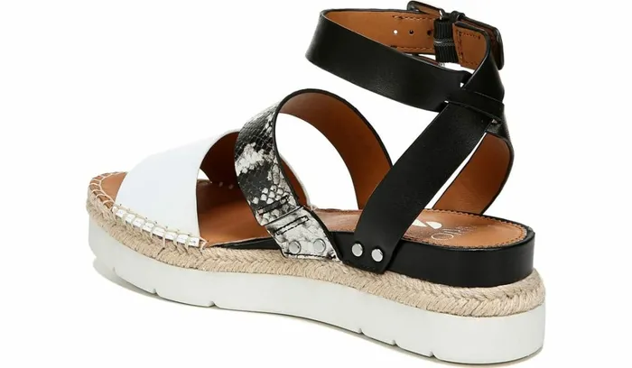Sandals Women Franco Sarto Sarto Calvin 2 Wedge Sandal Roccia Snake Print Leather