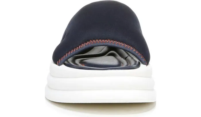 Sandals Women Franco Sarto Sarto Vina 2 Platform Slide Sandal Inky Navy Fabric