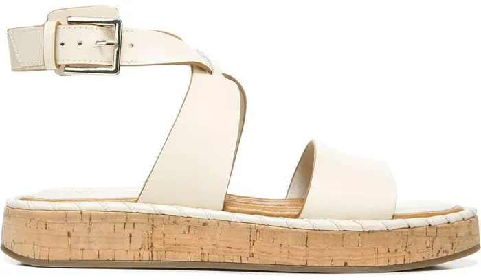Sandals Women Franco Sarto Sarto Zarlo Platform Sandal Cream Leather