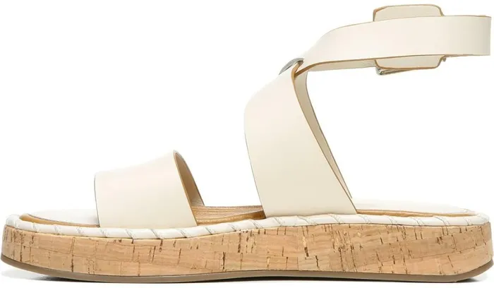 Sandals Women Franco Sarto Sarto Zarlo Platform Sandal Cream Leather