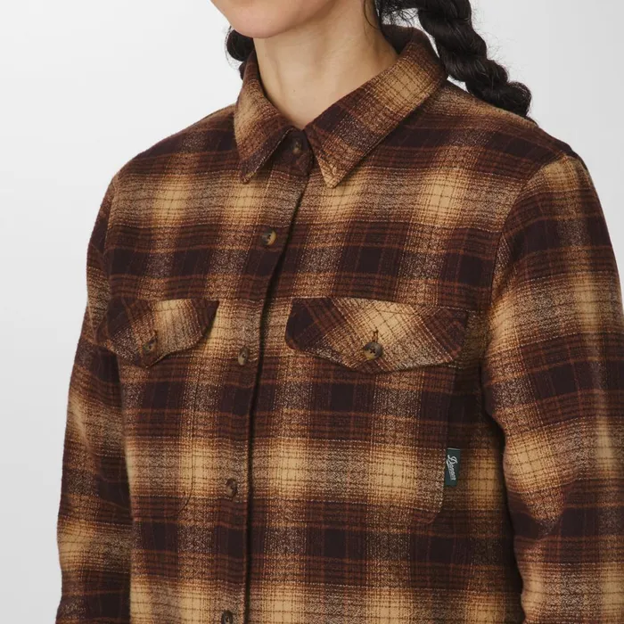 Sauvie Cotton Flannel Shirt Espresso Plaid Men Danner Shirts