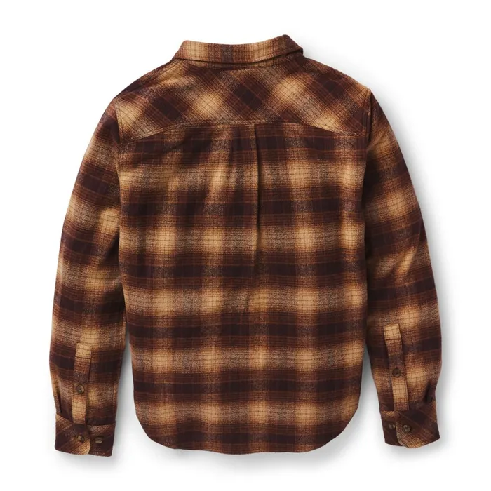 Sauvie Cotton Flannel Shirt Espresso Plaid Men Danner Shirts