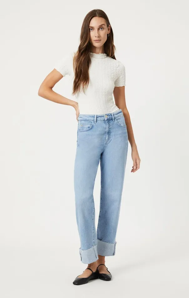 Savannah Cuffed Straight Leg In Natural Light Denim Women Mavi Jeans Denim Savannah Cuffed Straight Leg In Natural Light Denim Women Mavi Jeans Denim