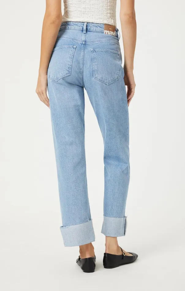 Savannah Cuffed Straight Leg In Natural Light Denim Women Mavi Jeans Denim Savannah Cuffed Straight Leg In Natural Light Denim Women Mavi Jeans Denim
