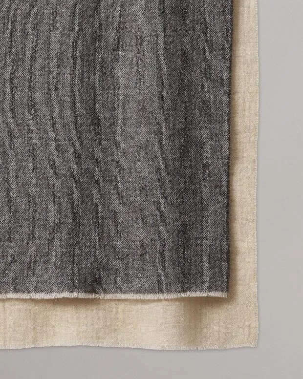 Scarves and Ponchos WomenMen Rag and Bone Mille Virgin Wool Scarf Charcoal Multi
