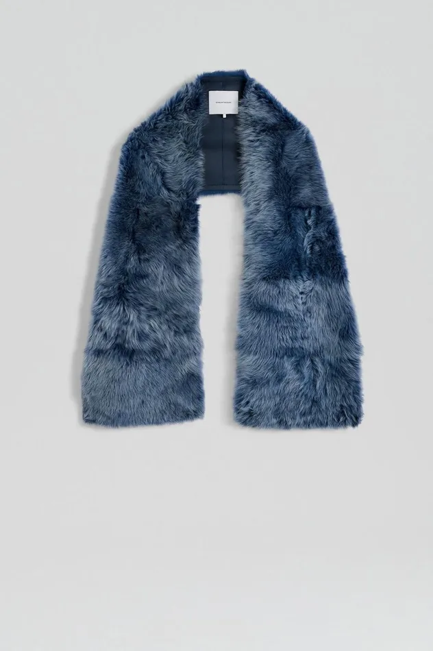 Scarves Women Scanlan Theodore TOSCANA SCARF Denim Scarves Women Scanlan Theodore TOSCANA SCARF Denim