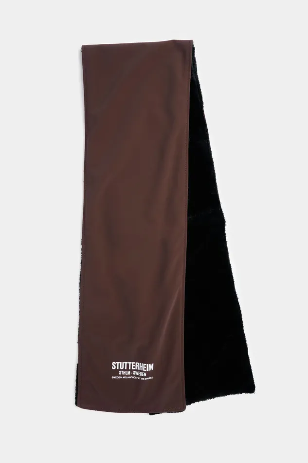 Scarves Women Stutterheim Rain Scarf Matte Dark Brown