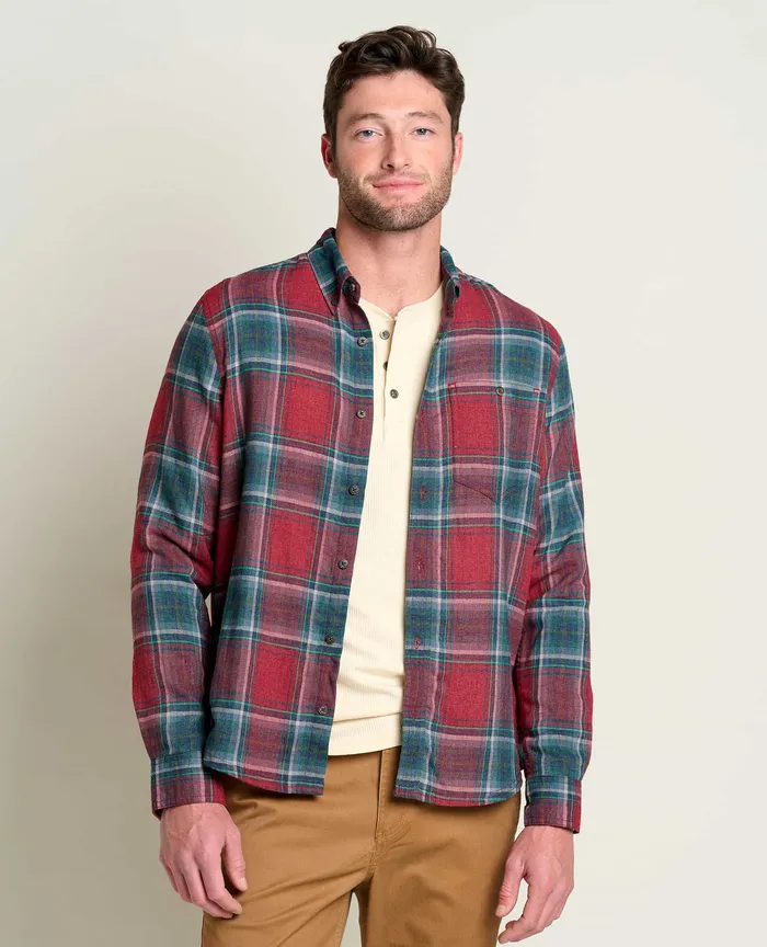 Shirts Men8217s ToadandCo Airsmyth Long Sleeve Shirt Berry Windowpane