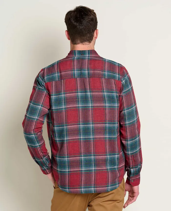 Shirts Men8217s ToadandCo Airsmyth Long Sleeve Shirt Berry Windowpane