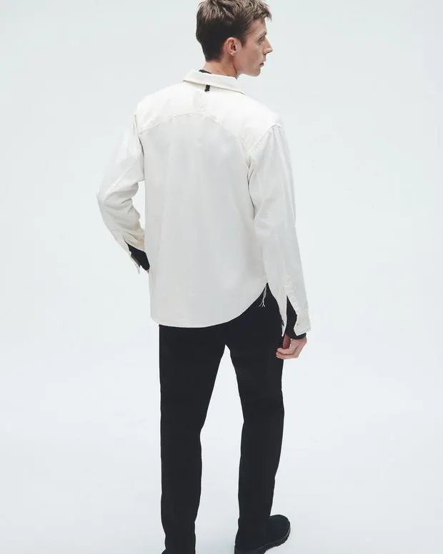 Shirts Men Rag and Bone Featherweight Denim Shirt Ecru