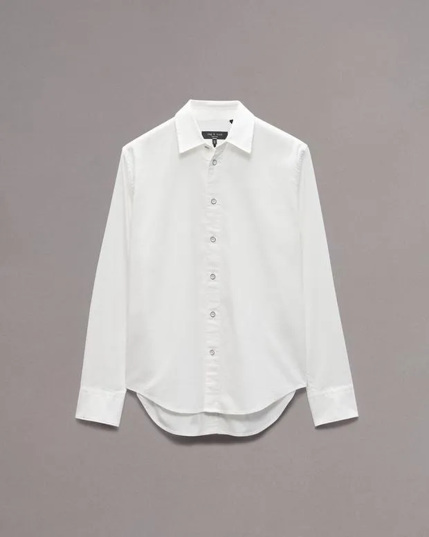 Shirts Men Rag and Bone Tomlin CottonBlend Shirt White