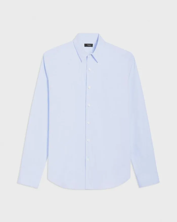 Shirts Men Theory Sylvain Shirt In Good Cotton Olympic