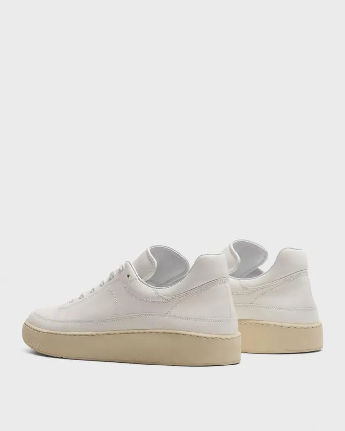 Shoes Men Theory Sneaker In Leather White