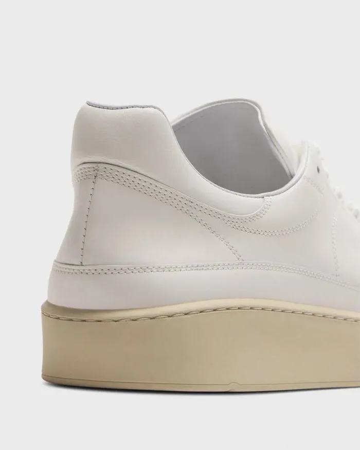 Shoes Men Theory Sneaker In Leather White