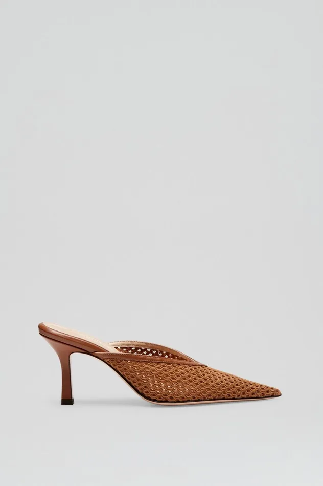 Shoes Women Scanlan Theodore MESH MULE 75 Tan