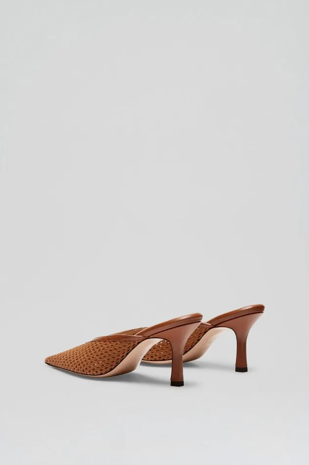 Shoes Women Scanlan Theodore MESH MULE 75 Tan Shoes Women Scanlan Theodore MESH MULE 75 Tan