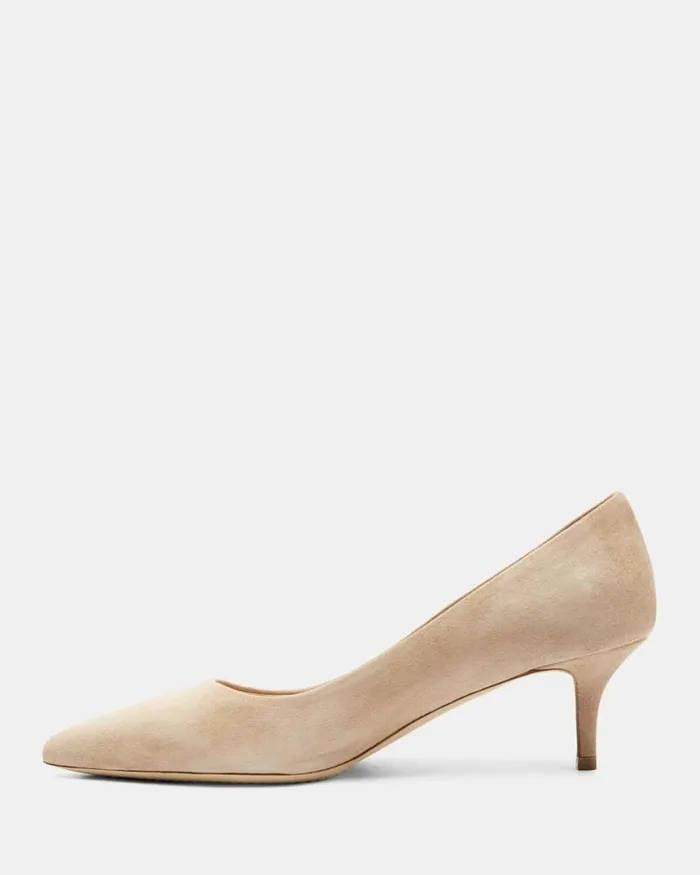 Shoes Women Theory City 55 Pump In Suede Beige Clay
