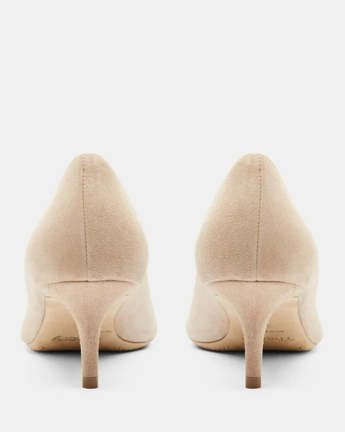 Shoes Women Theory City 55 Pump In Suede Beige Clay