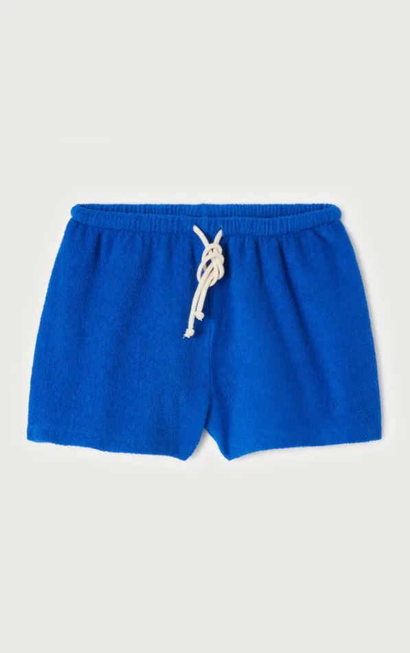 Shorts Bobypark Blue De Prusse Women American Vintage Shorts