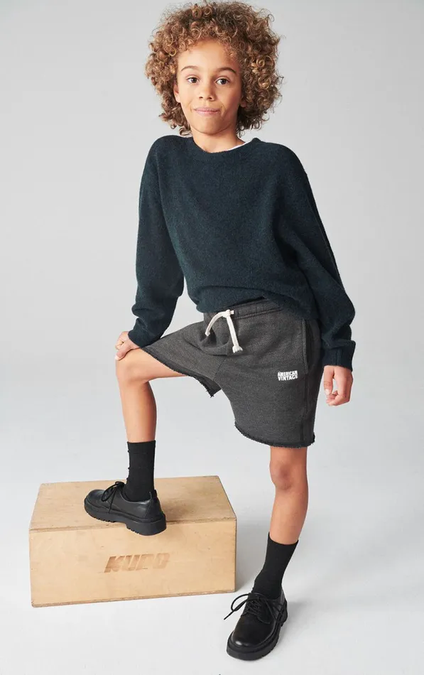 Shorts Doven Overdyed Carbon Kids American Vintage Trousers and Shorts Shorts Doven Overdyed Carbon Kids American Vintage Trousers and Shorts