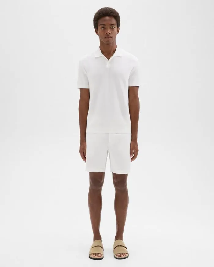 Shorts Men Theory Zaine 7 Short In Organic Cotton White