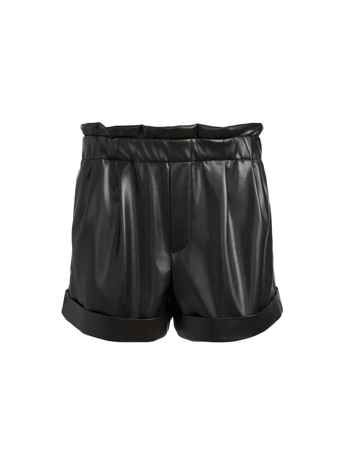 Shorts Women Alice Olivia Reagan Vegan Short Black