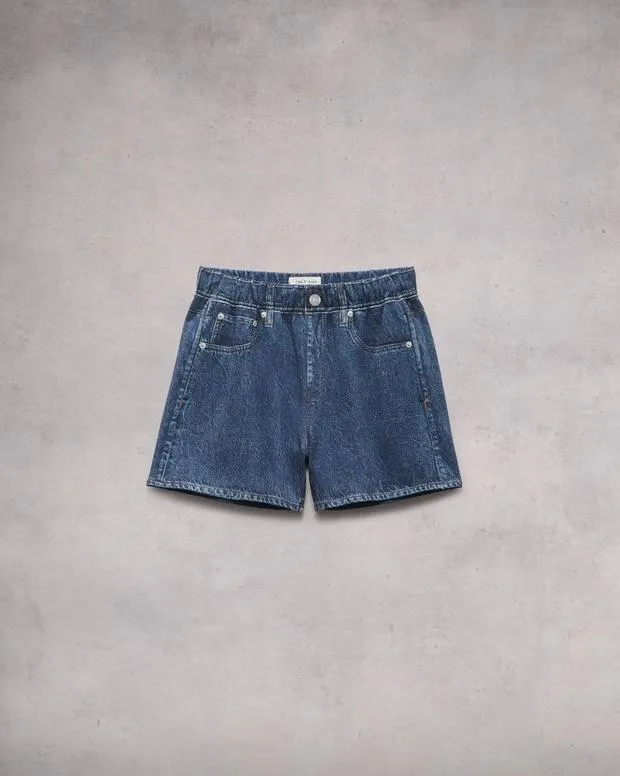 Shorts Women Rag and Bone Miramar Terry Walking Short Cotton Terry Penny Wash