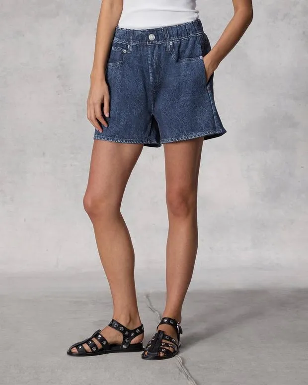 Shorts Women Rag and Bone Miramar Terry Walking Short Cotton Terry Penny Wash