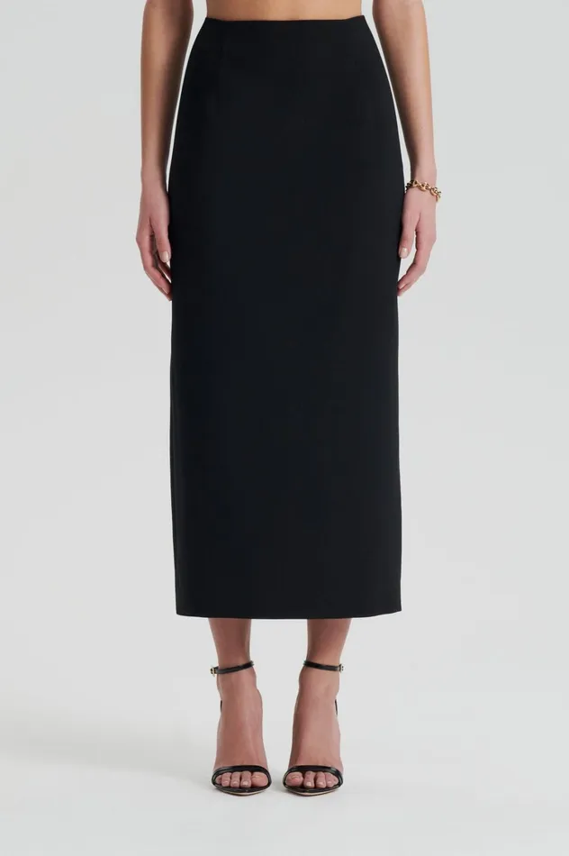 Skirts Women Scanlan Theodore CADY PENCIL SKIRT Black Skirts Women Scanlan Theodore CADY PENCIL SKIRT Black