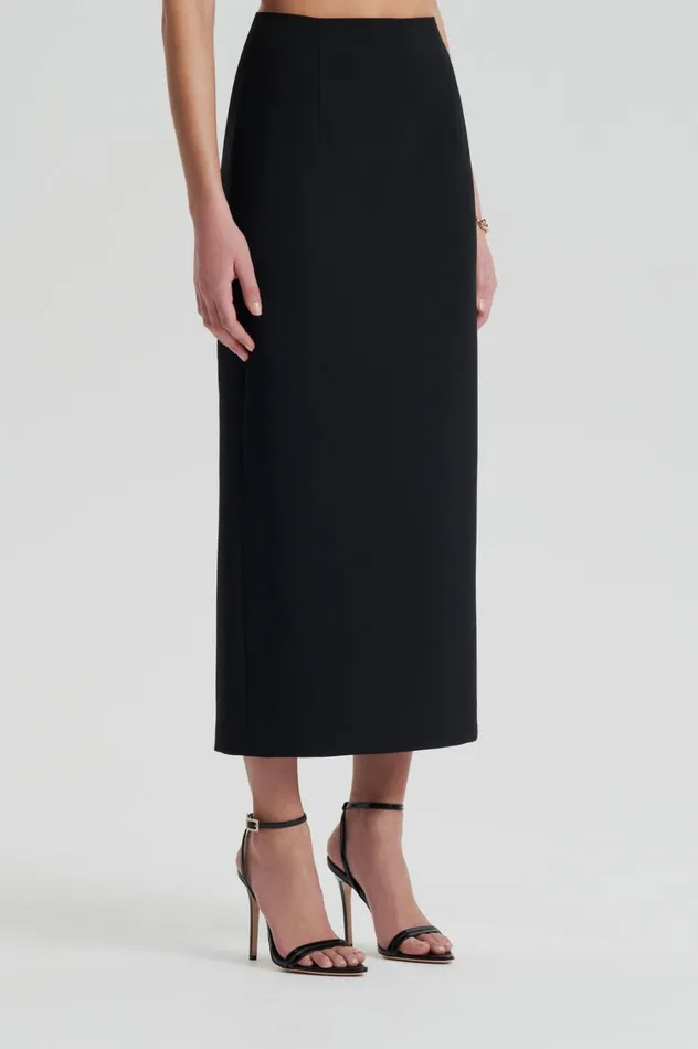 Skirts Women Scanlan Theodore CADY PENCIL SKIRT Black Skirts Women Scanlan Theodore CADY PENCIL SKIRT Black