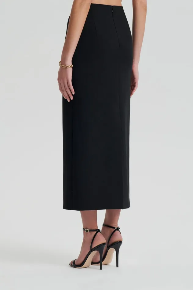 Skirts Women Scanlan Theodore CADY PENCIL SKIRT Black Skirts Women Scanlan Theodore CADY PENCIL SKIRT Black