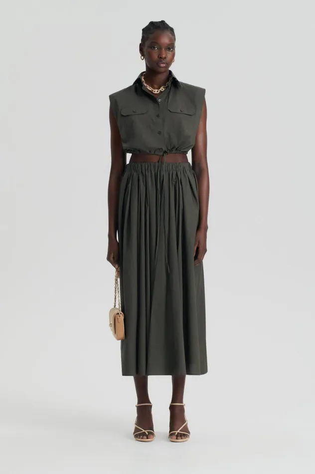 Skirts Women Scanlan Theodore PARACHUTE FULL SKIRT Jungle