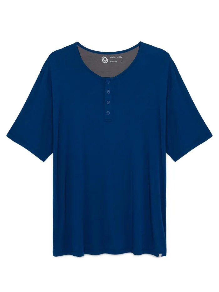 Sleepwear Men Tasc Performance Bamboo Silk Sleep Short Sleeve Henley