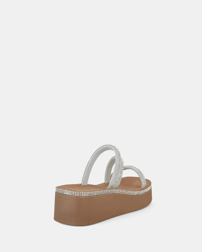Slides NOVO Shoes Women SAVONA SILVER Flatform