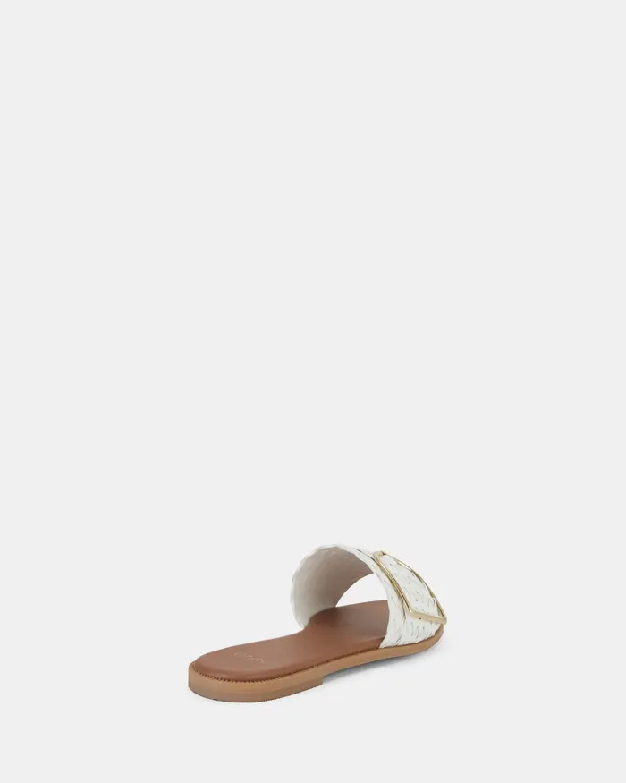 Slides Women RENE WHITE PLAIT NOVO Shoes