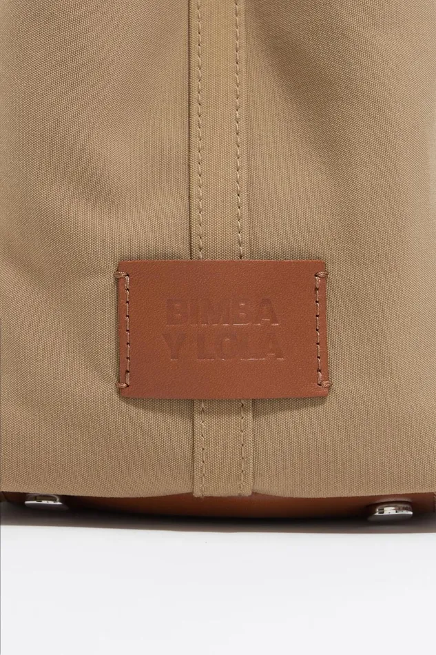 Small Camel Gabardine Chihuahua Bag Camel Women Bimba Y Lola Crossbody Bags