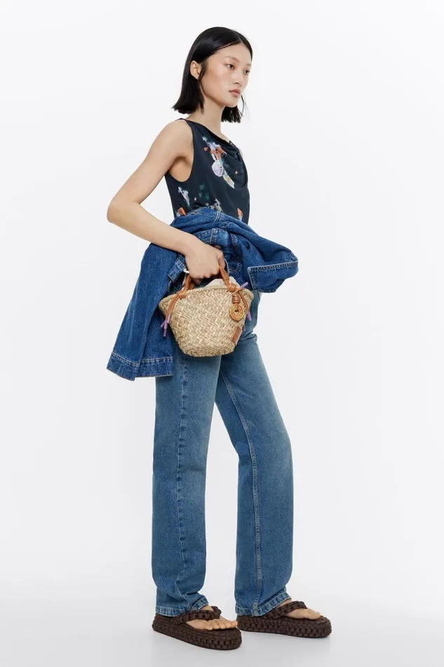 Small Natural Basket Natural Women Bimba Y Lola Raffia Bags Small Natural Basket Natural Women Bimba Y Lola Raffia Bags