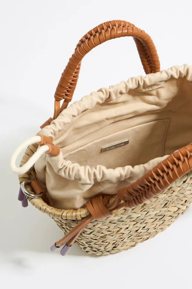 Small Natural Basket Natural Women Bimba Y Lola Raffia Bags Small Natural Basket Natural Women Bimba Y Lola Raffia Bags