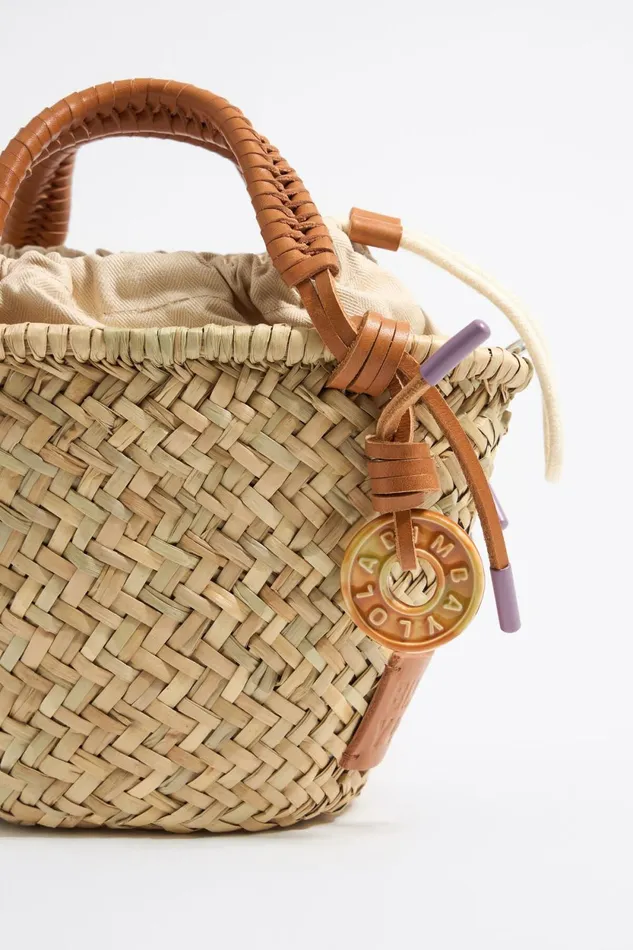 Small Natural Basket Natural Women Bimba Y Lola Raffia Bags Small Natural Basket Natural Women Bimba Y Lola Raffia Bags