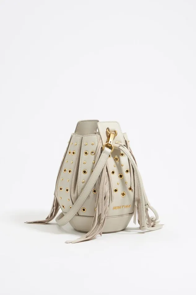 Small Stone Leather Ball Bag Stone Women Bimba Y Lola Crossbody Bags
