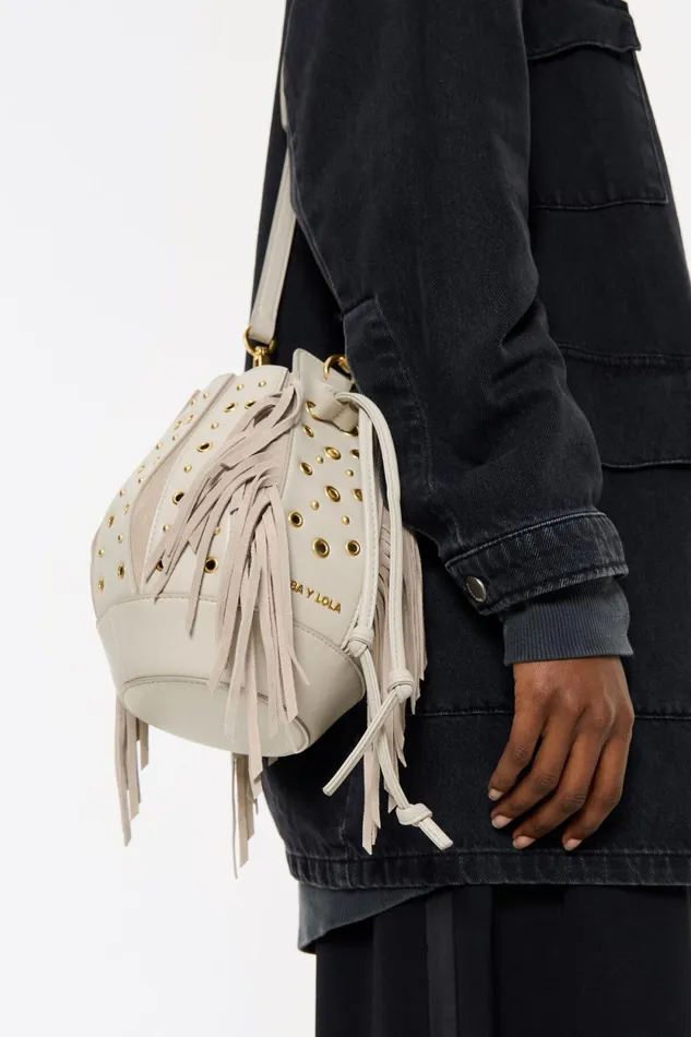 Small Stone Leather Ball Bag Stone Women Bimba Y Lola Crossbody Bags Small Stone Leather Ball Bag Stone Women Bimba Y Lola Crossbody Bags