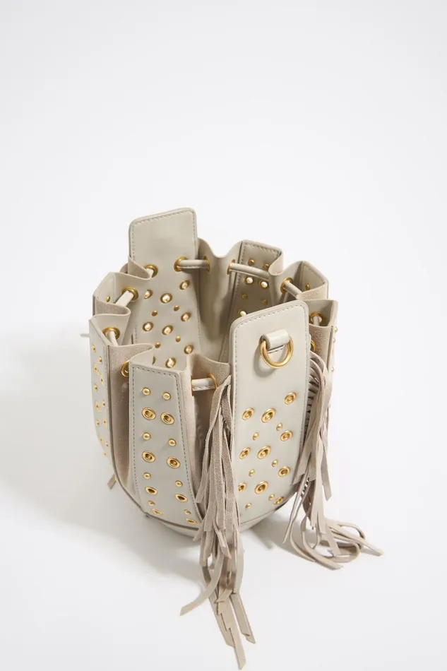Small Stone Leather Ball Bag Stone Women Bimba Y Lola Crossbody Bags Small Stone Leather Ball Bag Stone Women Bimba Y Lola Crossbody Bags