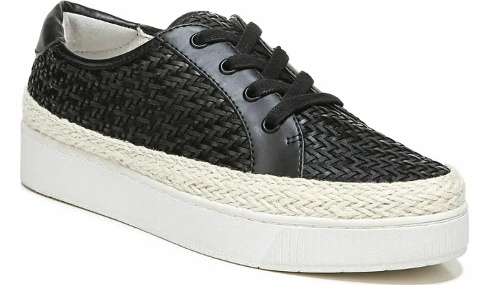 Sneakers Women Franco Sarto Franco Hyria Platform Sneaker Black Woven Leather Sneakers Women Franco Sarto Franco Hyria Platform Sneaker Black Woven Leather